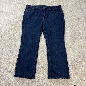 Avenue Denim Jeans Womans Size 22 Blue Denim Bootcut Stretch